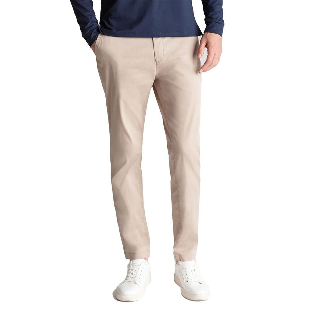 Birddogs Stretch Men’s Khaki Tan 32 x 32 Slim Fit Flat Front Pants A009316